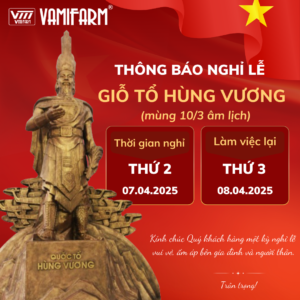 Thông báo lịch nghỉ lễ Giỗ tổ Hùng Vương 10/3